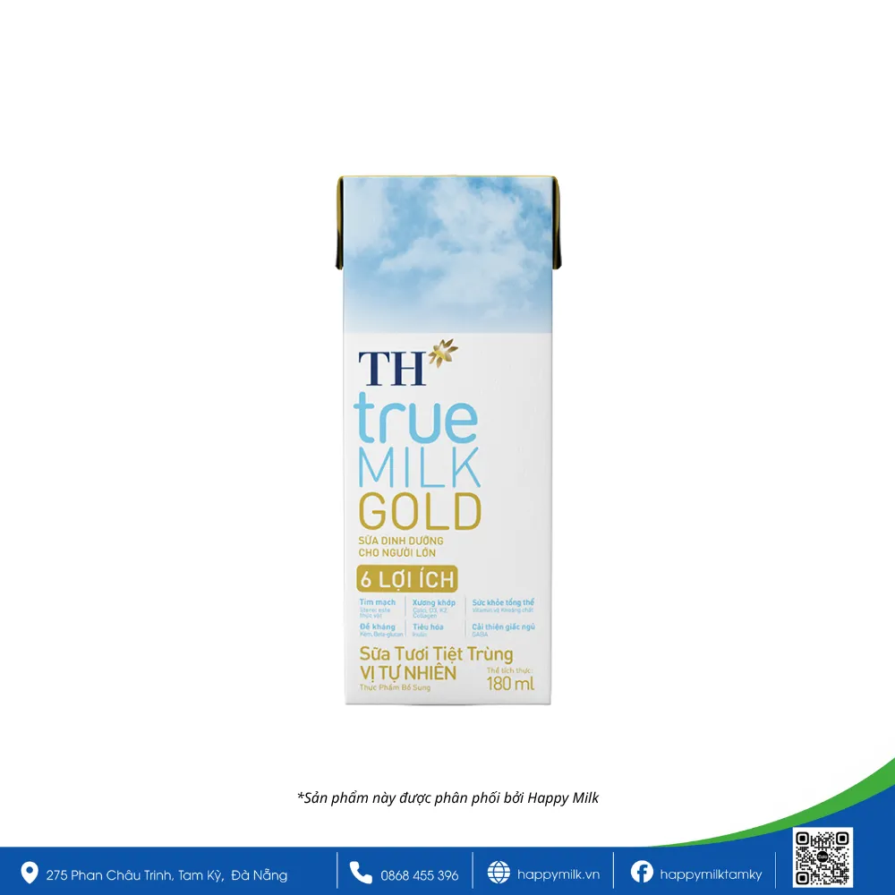 FRESH STERILIZED MILK TN TH true MILK GOLD 180ml